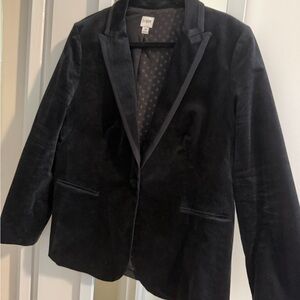 J. Crew factory Black Velvet Blazer